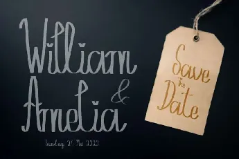 Amelia Jones Handwritten font