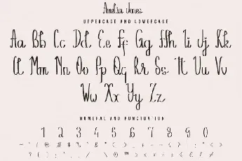 Amelia Jones Handwritten font