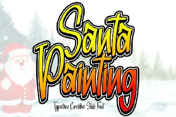 Santa Painting font