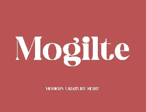 Mogilte font