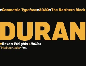 Duran font