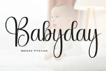 Babyday Calligraphy font