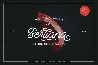 Berliana Monoline Script font