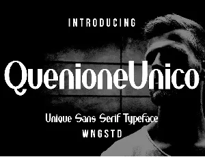 Quenione Unico font