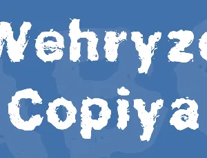 Wehryze Copiya font