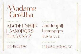 Madame Grettha font