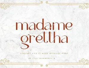 Madame Grettha font