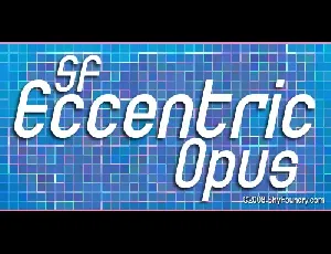 SF Eccentric Opus font