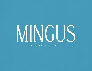 Mingus font