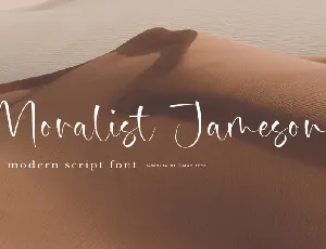 Moralist Jameson font