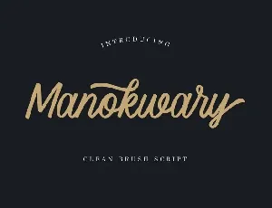 Manokwary font