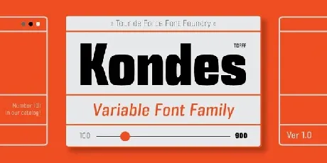 Kondes font