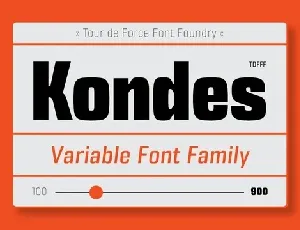 Kondes font