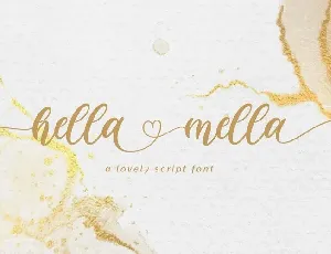 Hella Mella font