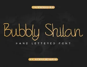 Bubbly Shilan Script font