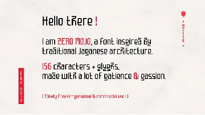 Zero Mojo font