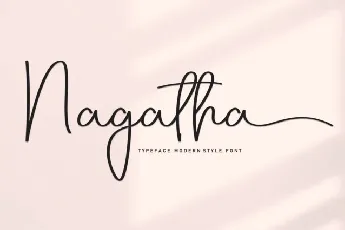 Nagatha Script font