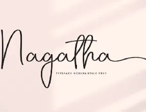 Nagatha Script font