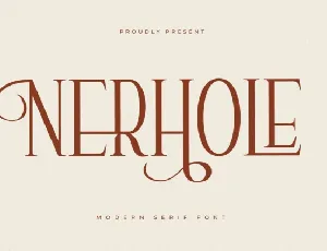 Nerhole font