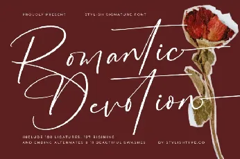 Romantic Devotion font