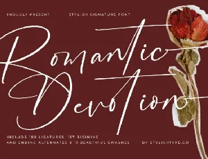 Romantic Devotion font