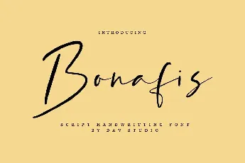 Bonafis font