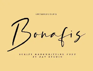 Bonafis font