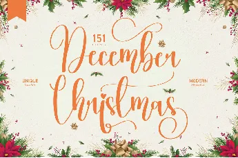 December Christmas font