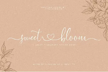 sweetbloomDemo font