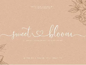 sweetbloomDemo font