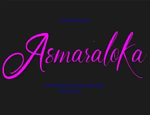 Asmaraloka font