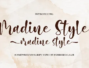 Madine Style font