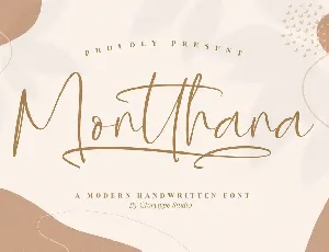 Montthana font