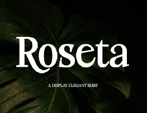 Roseta font