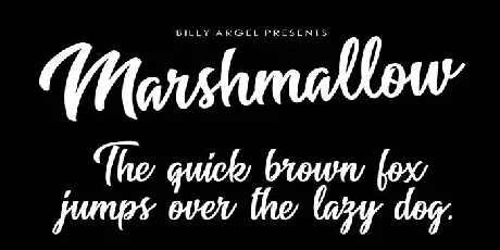 Marshmallow font