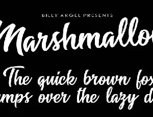 Marshmallow font