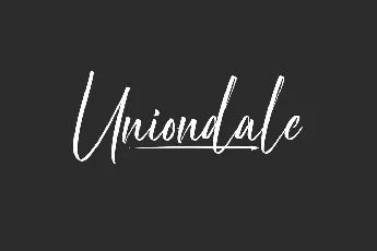 Uniondale Demo font