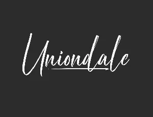 Uniondale Demo font