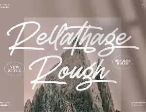 Rellathage Rough font