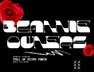 Beannie Owners Demo font