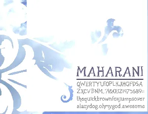 Maharani font