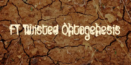 FT Twisted Ontogenesis font