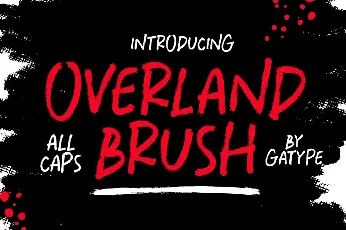 Overland Brush font