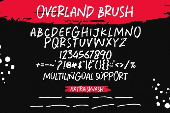 Overland Brush font