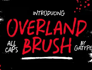 Overland Brush font