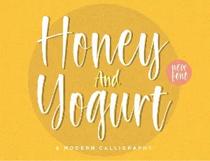 Honey and Yogurt font