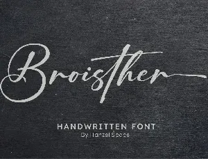 Broisther font