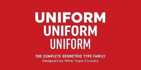 Uniform Pro Family font