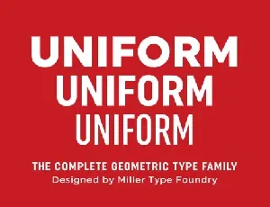 Uniform Pro Family font