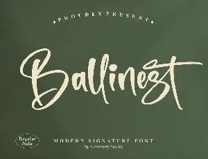 Ballinest font